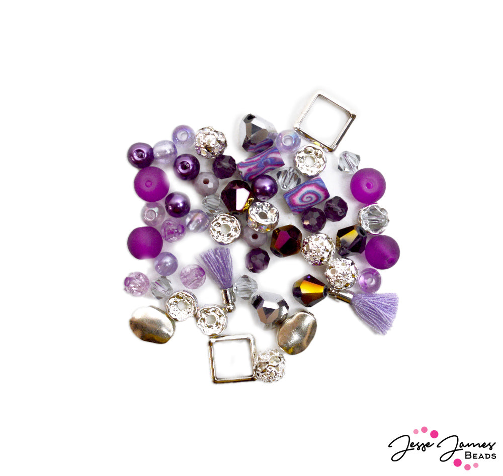 Designed By Me Mini Bead Mix in Grape Juice