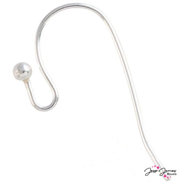 Ball Ear Wires in Silver
