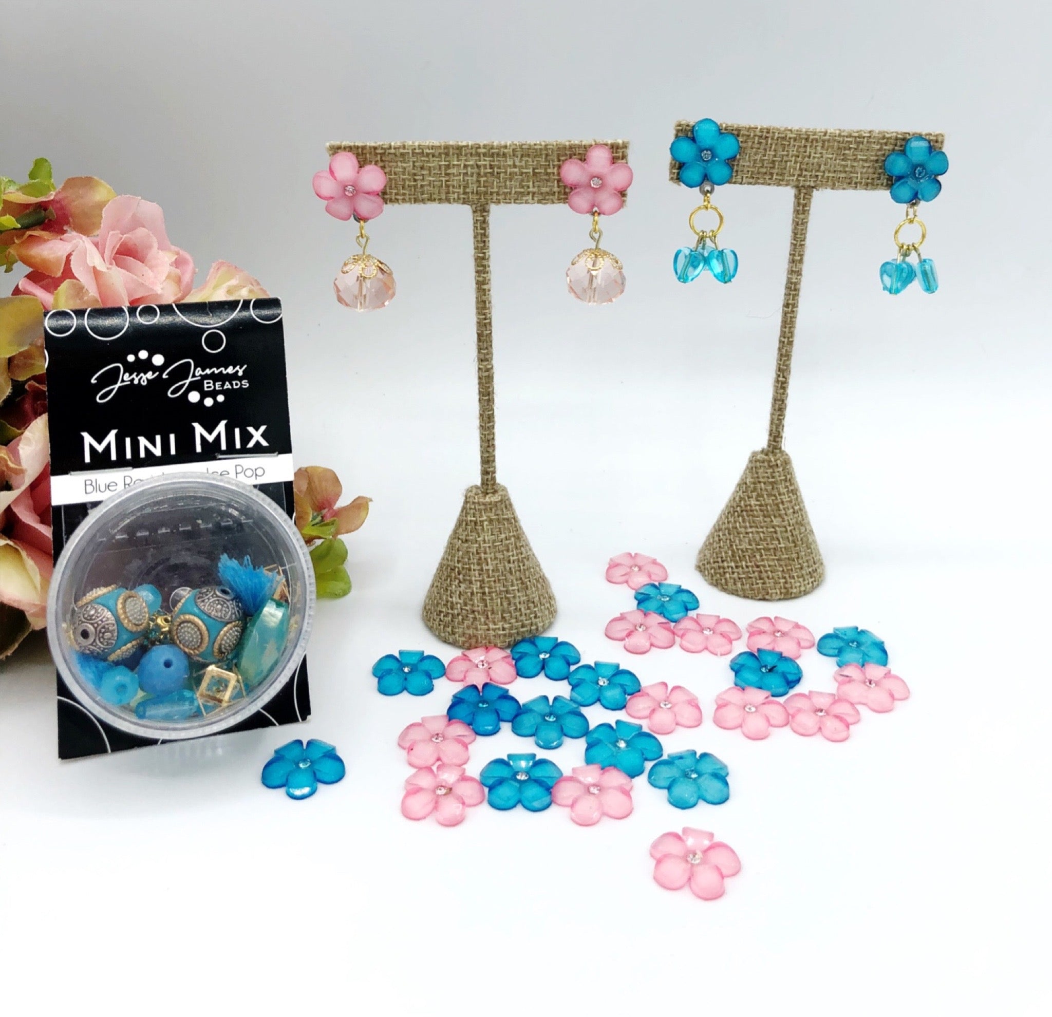 Blue Raspberry Ice Pop Earrings by Trish Gaizzon