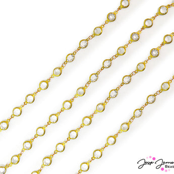 Rhinestone Chain in Crystal Crown
