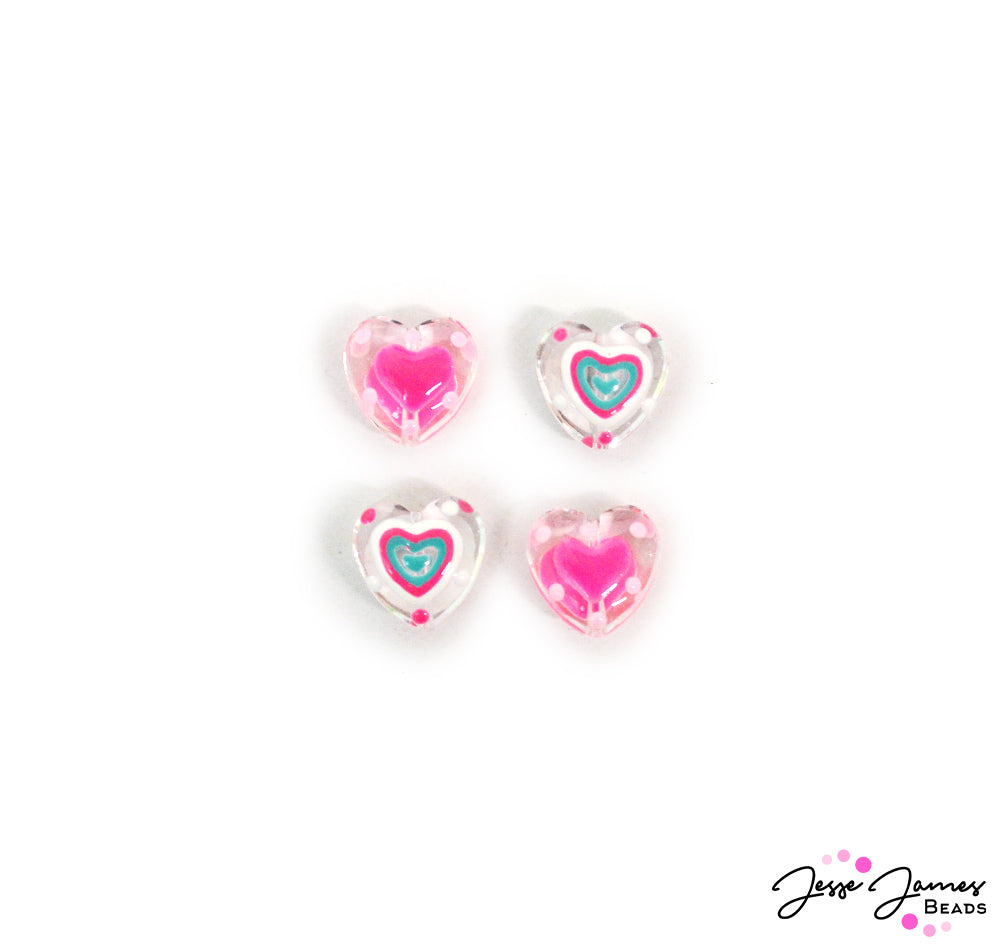 Mini Bead Set in Conversation Hearts