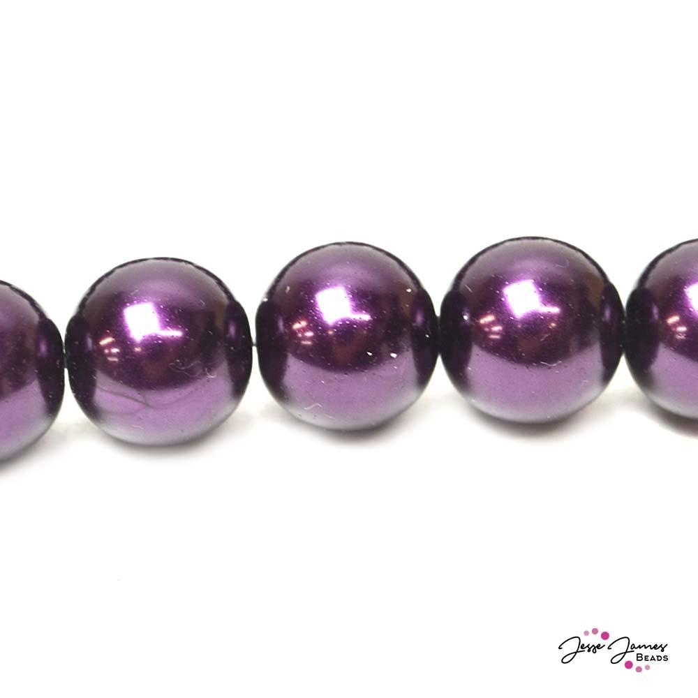 Amethyst Big Boy 16mm Czech Glass Pearls