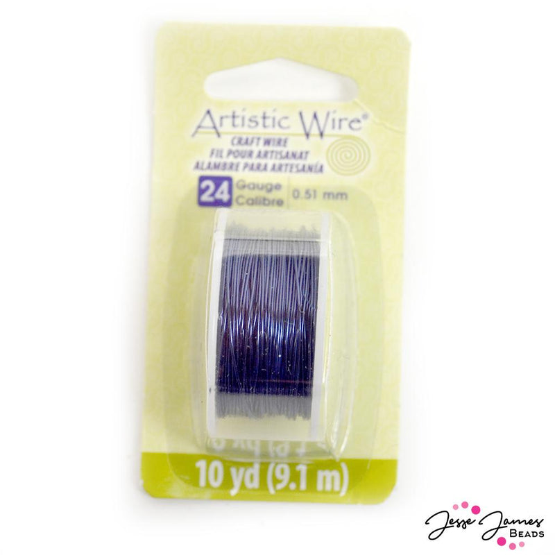 Artistic Wire 24 gauge in Dark Blue
