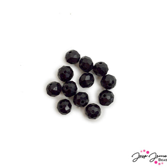 Beads by The Dozen In Black As Night