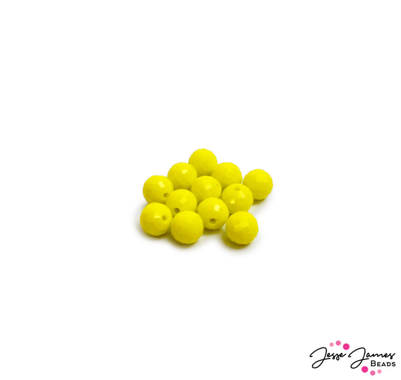 Beads by The Dozen In Lemon Yellow