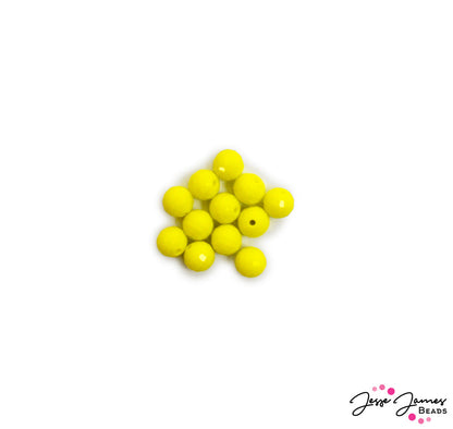 Beads by The Dozen In Lemon Yellow