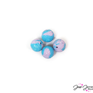 Bead Set in Rhinestone Berry Swirl
