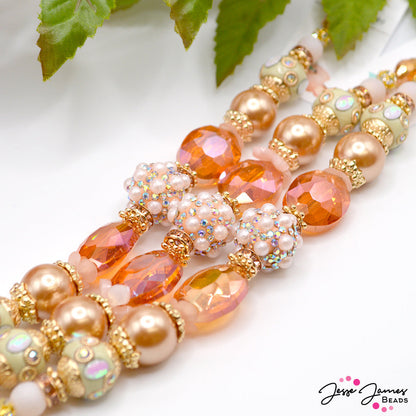 Bead Strand in Apricot Delight