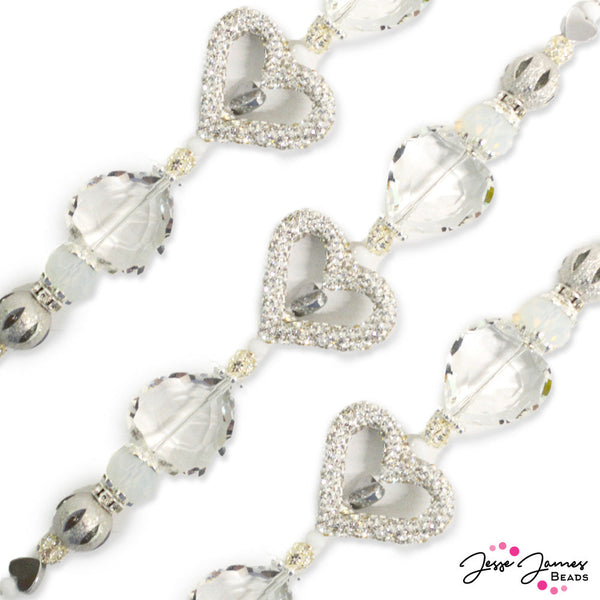 Sparkle Shine Gunmetal Rhinestone Chain - Jesse James Beads