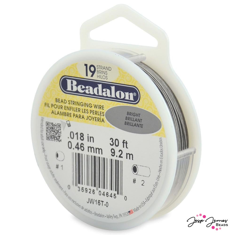 Bright Silver Beadalon 19-Strand Stringing Wire