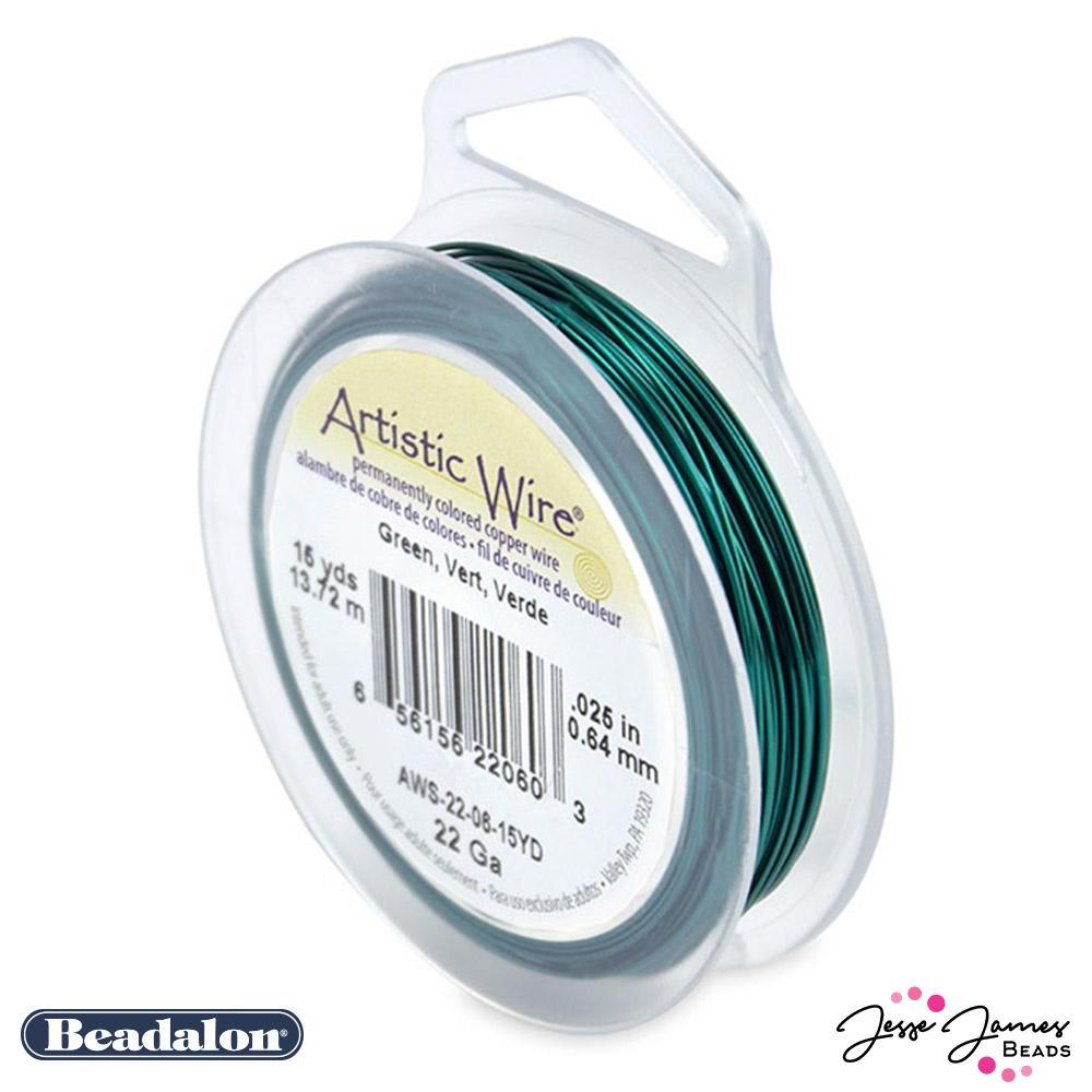 Beadalon 22 Gauge Artistic Wire in Green