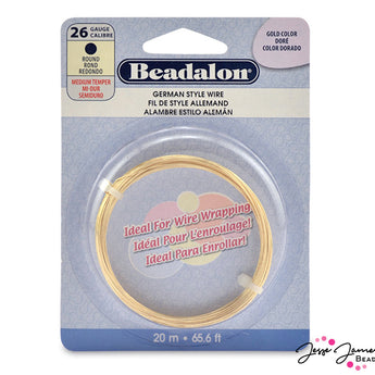 Beadalon Wire in 26 Gauge Gold