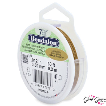 Beadalon 7 Strand Wire in Satin Gold