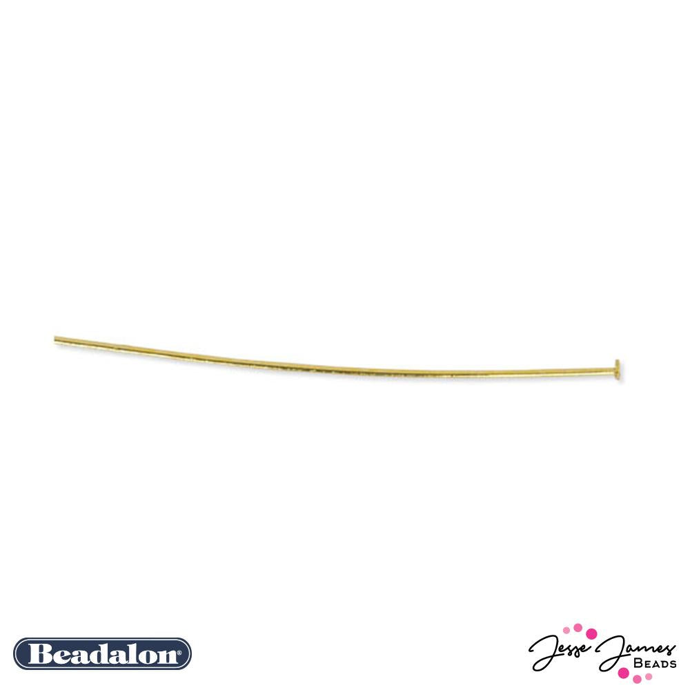 Beadalon 72 piece Gold Headpin Set