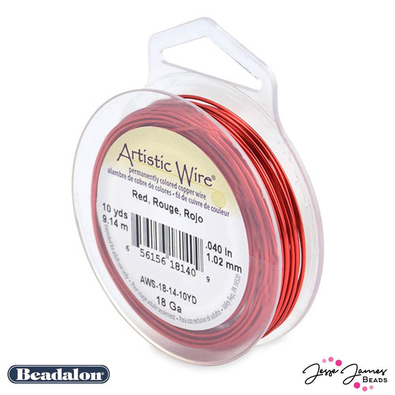 Beadalon Artistic Wire 18 Gauge Wire in Red