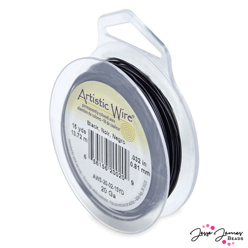 Beadalon Artistic Wire 20 Gauge in Black