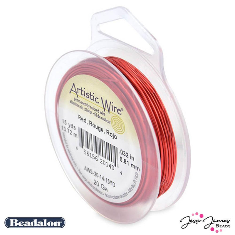 Beadalon Artistic Wire 20 Gauge Wire in Red