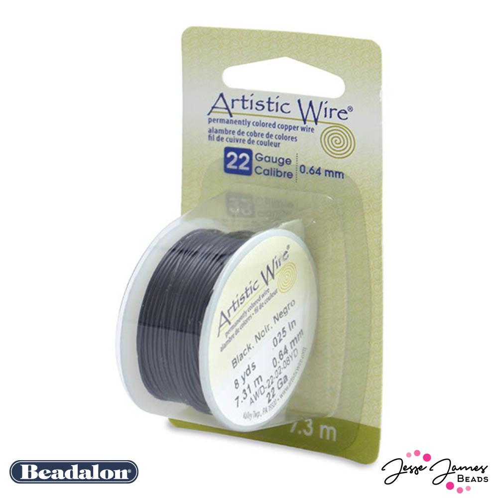 Beadalon Artistic Wire 22 Gauge Wire in Black