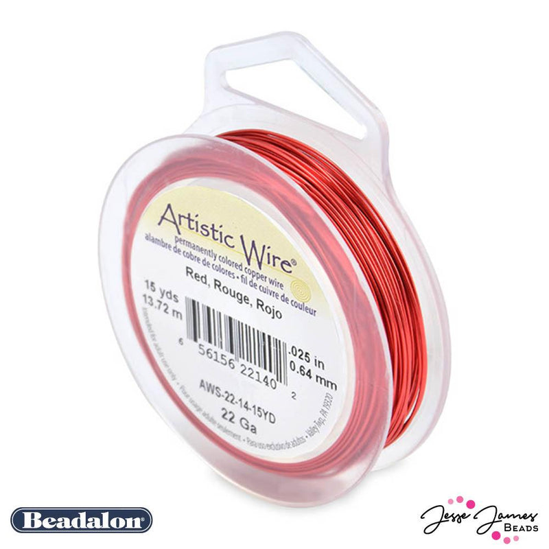 Beadalon Artistic Wire 22 Gauge Wire in Red