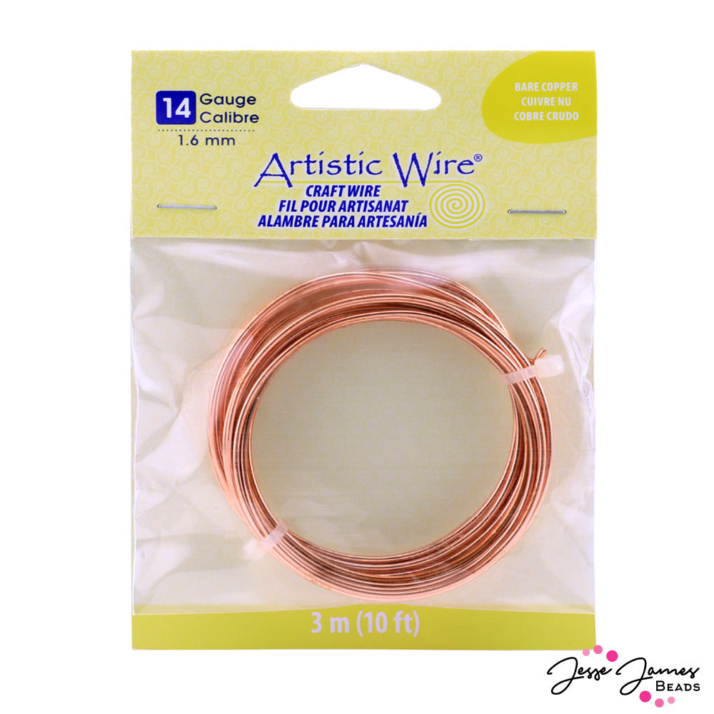 Beadalon Craft Wire 14 Gauge in Bare Copper