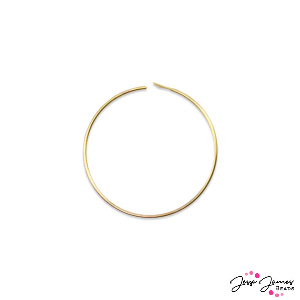 Beadalon Ear Wires Bead Hoop in Gold