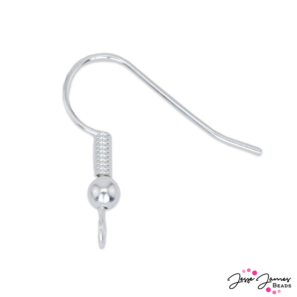 Beadalon Ear Wires in Ball & Spring Silver