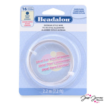 Beadalon German Style Wire in 16 Gauge Silver