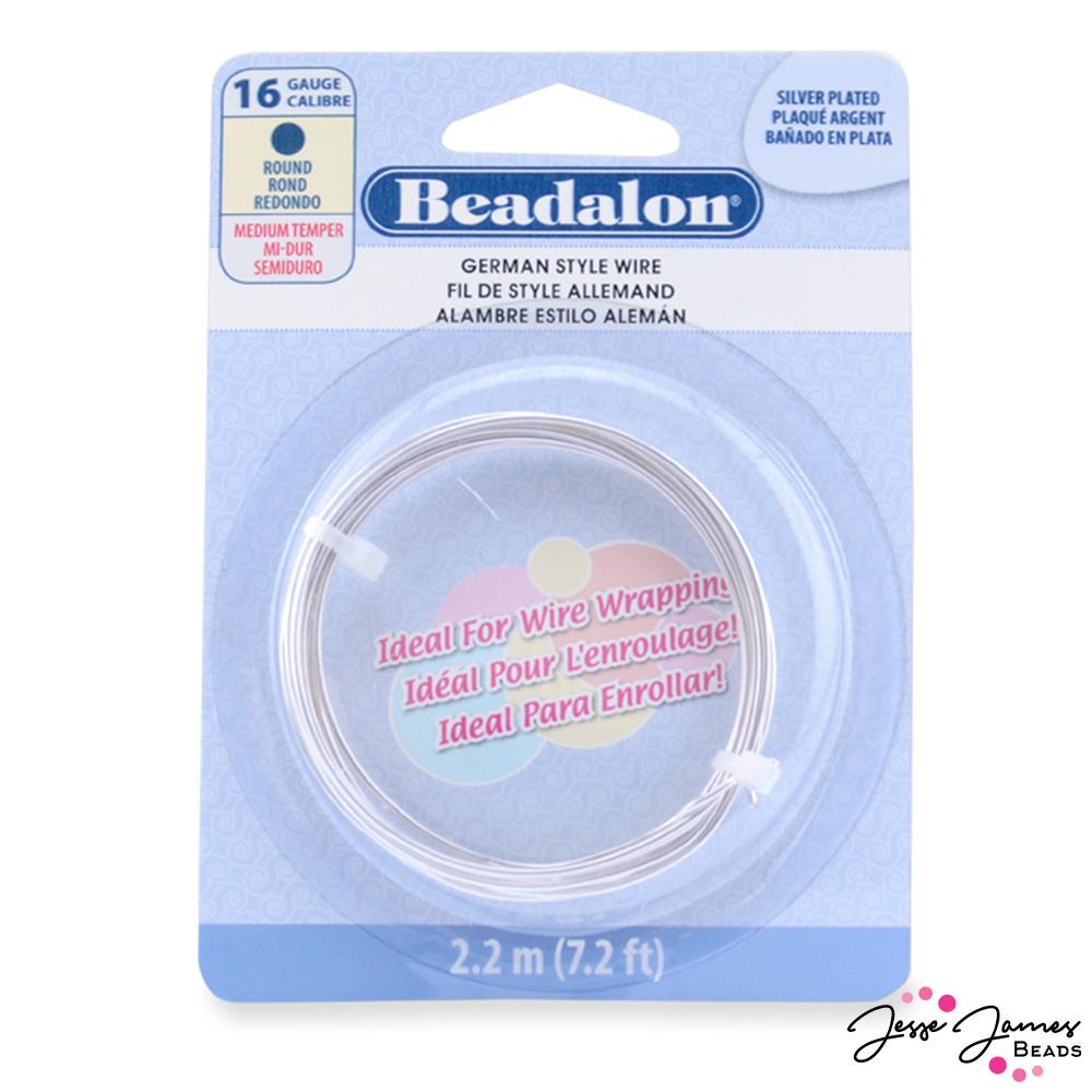 Beadalon German Style Wire in 16 Gauge Silver