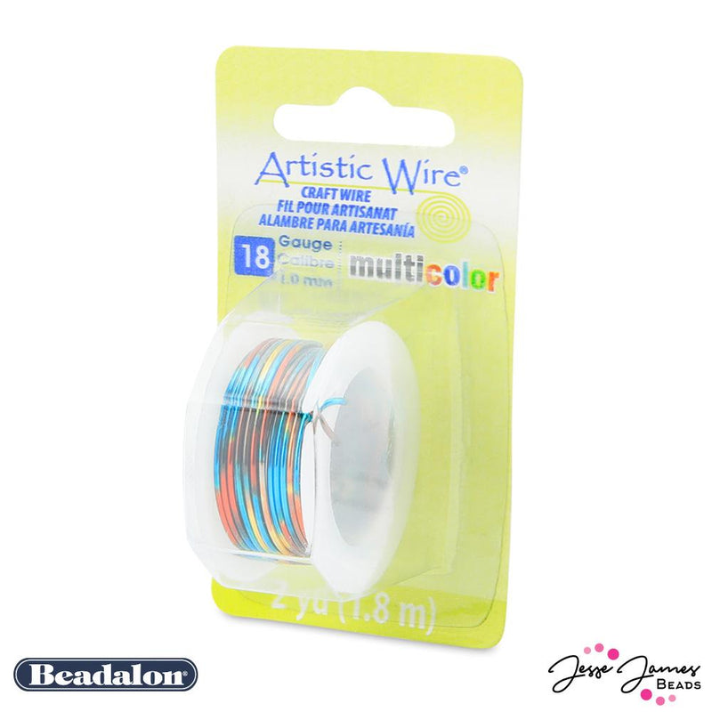 Beadalon Multicolor Wire in Blue Red & Gold 18 Gauge