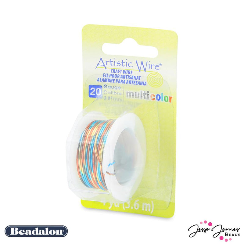 Beadalon Multicolor Wire in Blue Red & Gold 20 Gauge