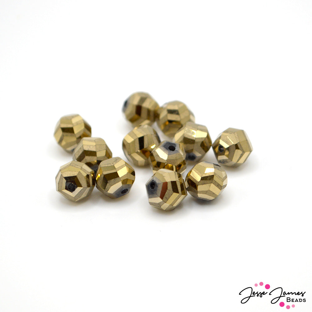 Beads By The Dozen in Antique Gold Nuggets