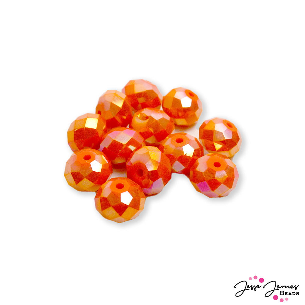 Beads by The Dozen In Bright Orange Clusters