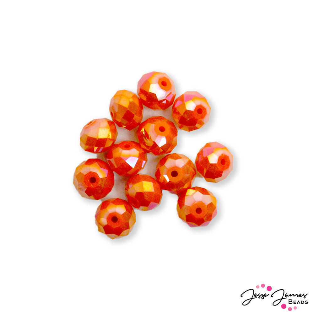 Beads by The Dozen In Bright Orange Clusters