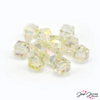 Beads By The Dozen in AB Crystal Cubes