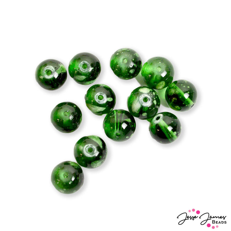 Beads By The Dozen in Emerald Orbs