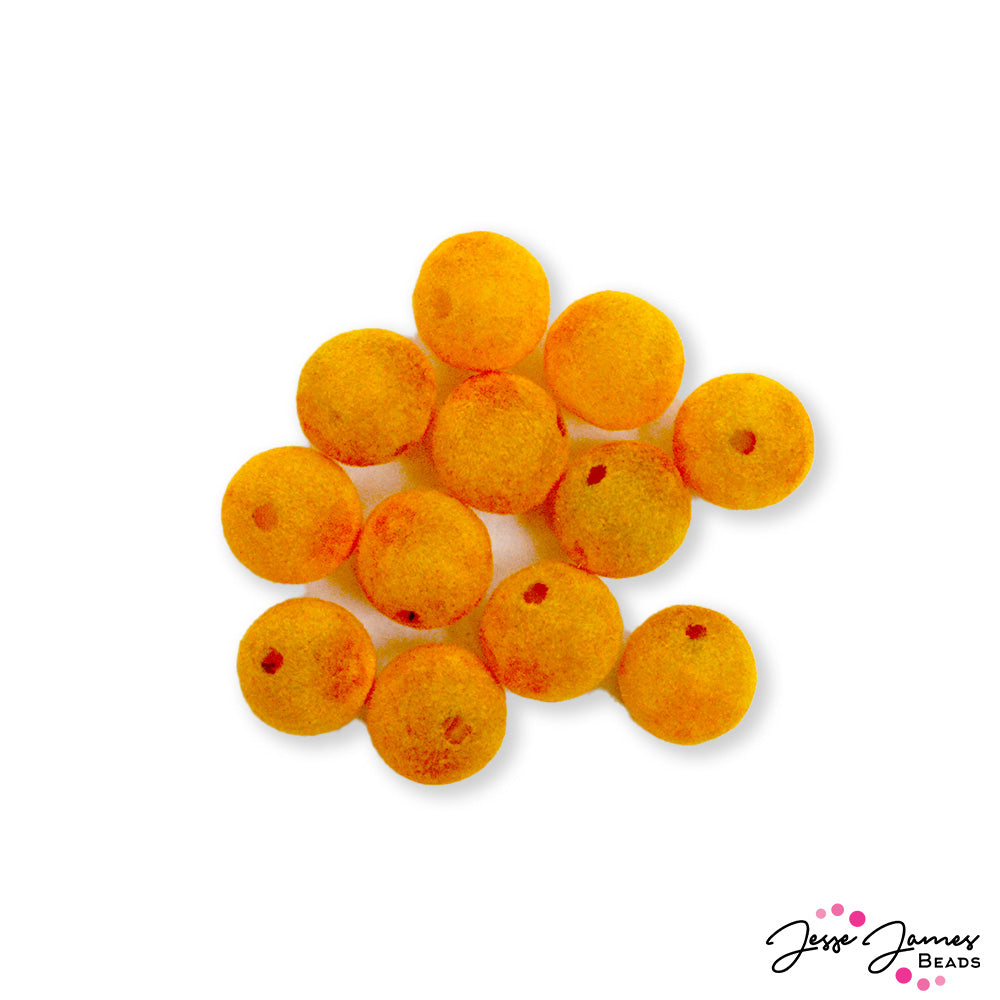 Beads By The Dozen In Orange Slices