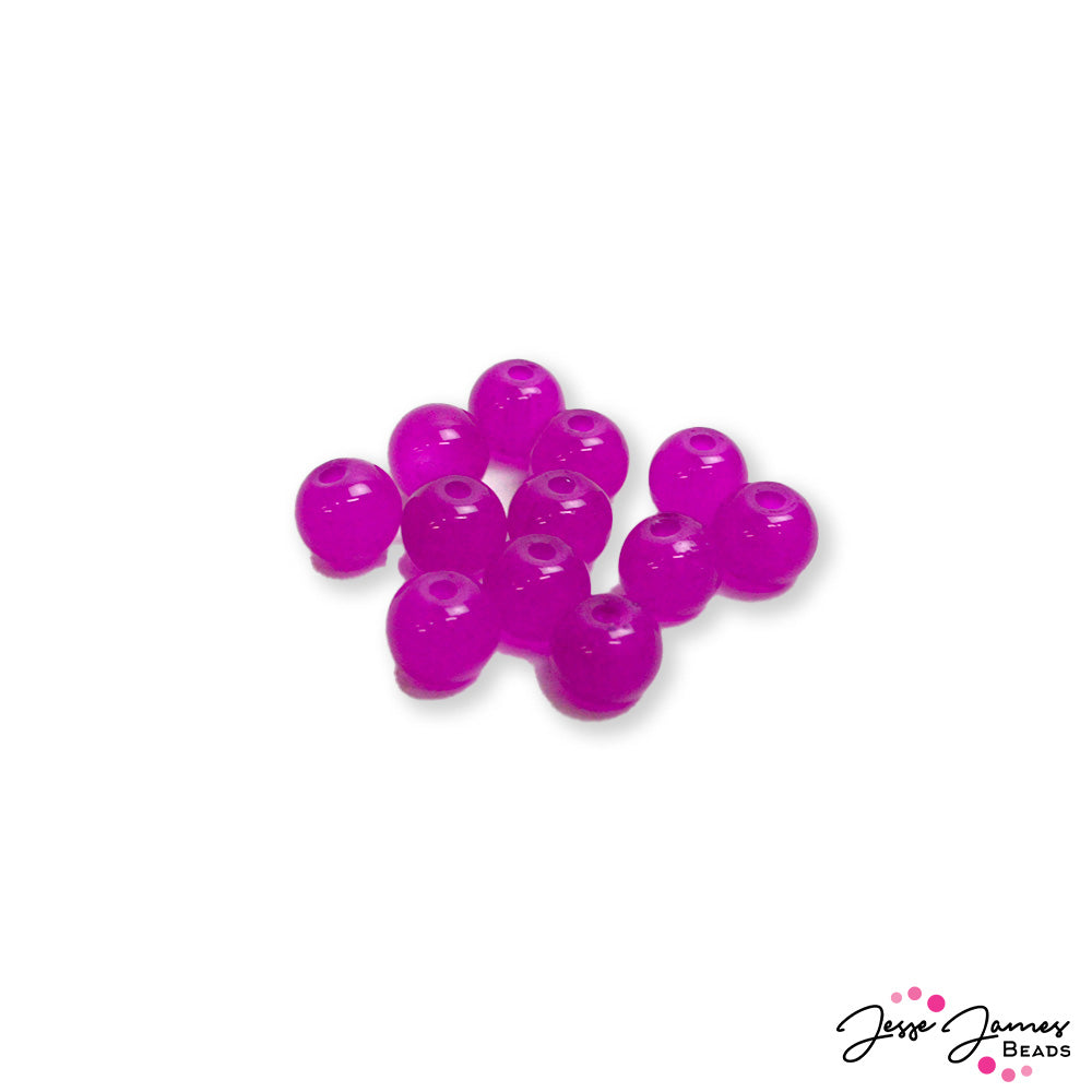 Beads by The Dozen In Purple Droplets Mini