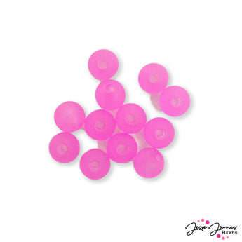 Beads by The Dozen In Neon Pink Pops