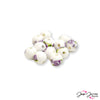 Beads by The Dozen In Purple Roses