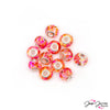 Beads By The Dozen in Rainbow Splatter Large Hole Beads