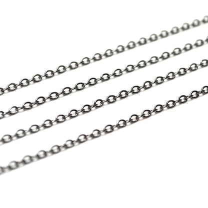 Bitty Chain Simple Gunmetal