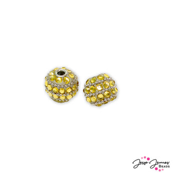 Boho Bead Pair in Chamomile Tea