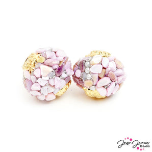 Boho Bead Pair in Double Bubble
