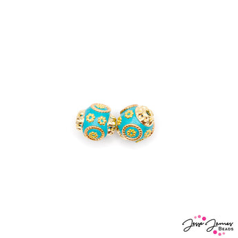 Boho Bead Pair in Mermaid Margarita