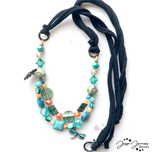 Upcycled Jewelry Necklace using Ocean beads from Brittany Chavers.