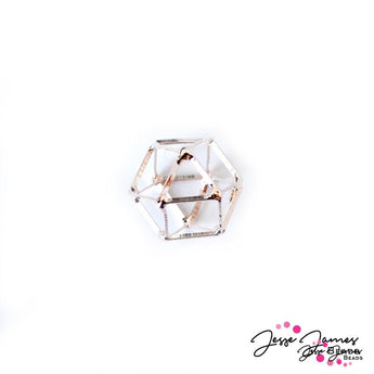 Rose Gold Medium Cage Crysl Bead 20mm