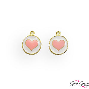 JJB Pastel Pink Charm Pair