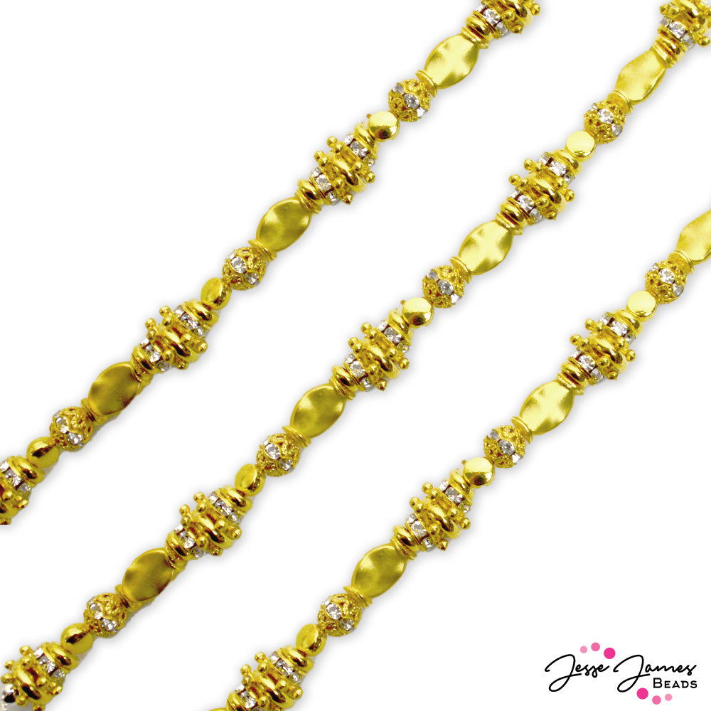 Color Classics Bead Strand in Gold Metal