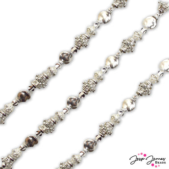 Color Classics Bead Strand in Silver Metal