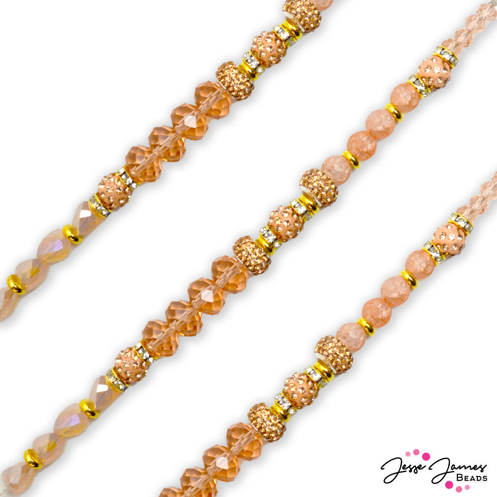 Color Classics Bead Strand in Pastel Peach